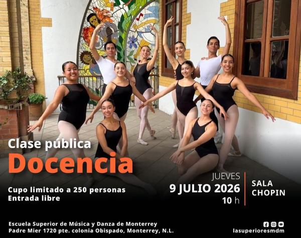 Clase pública ESMDM- Licenciatura en Enseñanza de la Danza Clásica