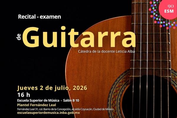Recital de Guitarra- Cátedra de la docente Leticia Alba