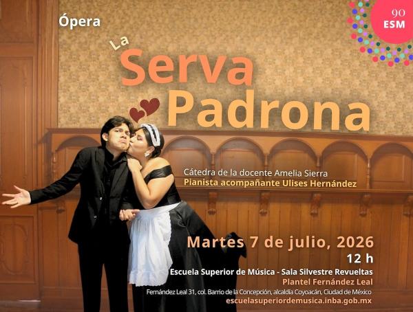 Ópera La Serva Padrona- Cátedra de la docente Amelia Sierra