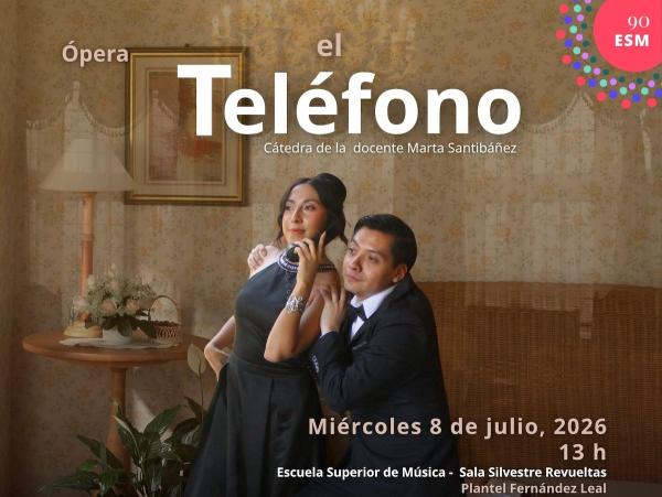 Ópera El teléfono- Cátedra de la docente Marta Santibáñez