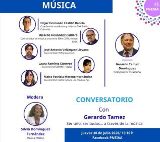 CONVERSATORIO. Con Gerardo Tamez- Ser uno, ser todos... a través de la música