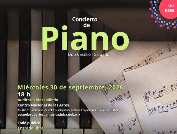 Concierto de Piano- Dúo Castillo - Salgado