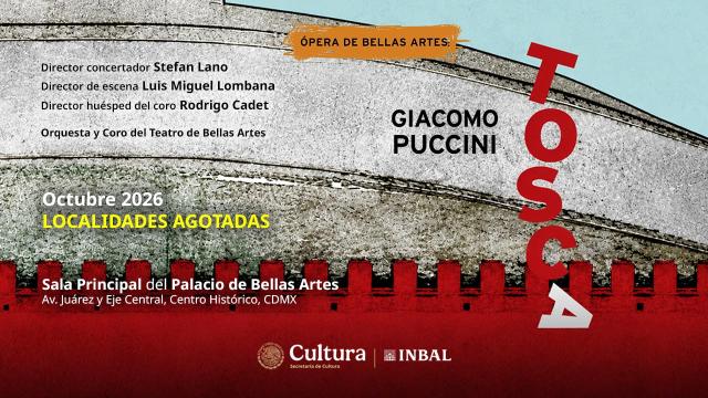 Tosca, de Giacomo Puccini- Ópera de Bellas Artes 