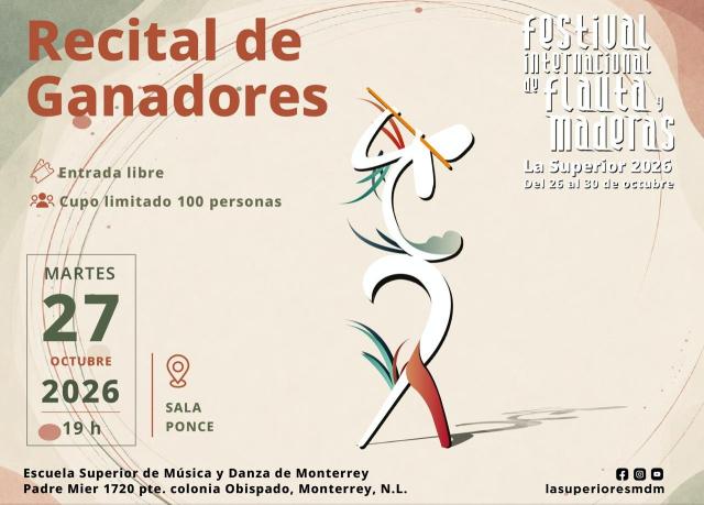 Recital de ganadores- Festival Internacional de Flauta y Maderas La Superior 2025