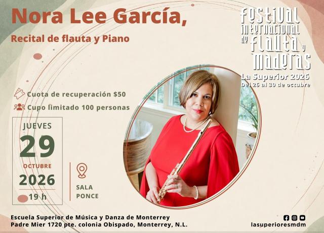 Nora Lee García- Recital de flauta y piano