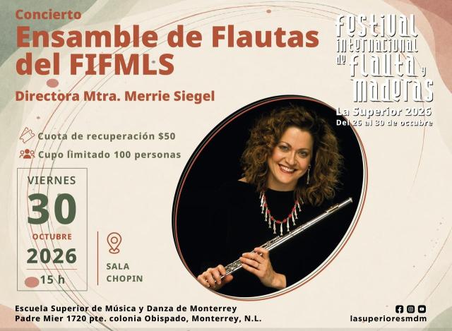 Ensamble de flautas del FIFMLS- Directora: Maestra Merrie Siegel