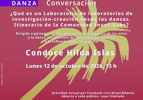 ¿Qué es un laboratorio de laboratorios de investigación-creación desde las danzas itinerario de la Comunidad InveC-Labs?- Conversación conducida por Hilda Islas