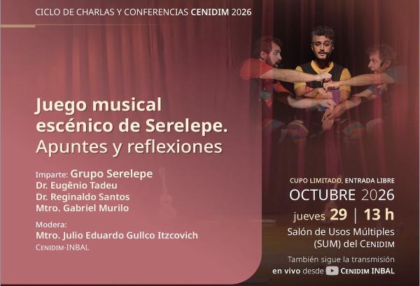 Flyer de Juego musical escénico de Serelepe