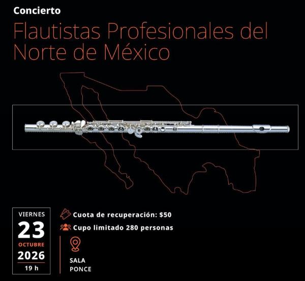 Flautistas profesionales del Norte de México- Concierto