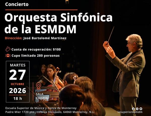 Orquesta Sinfónica de la ESMDM- Dirección: José Bartolomé Martínez