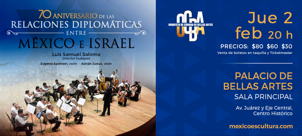 70 aniversario de las relaciones diplomáticas entre México – Israel