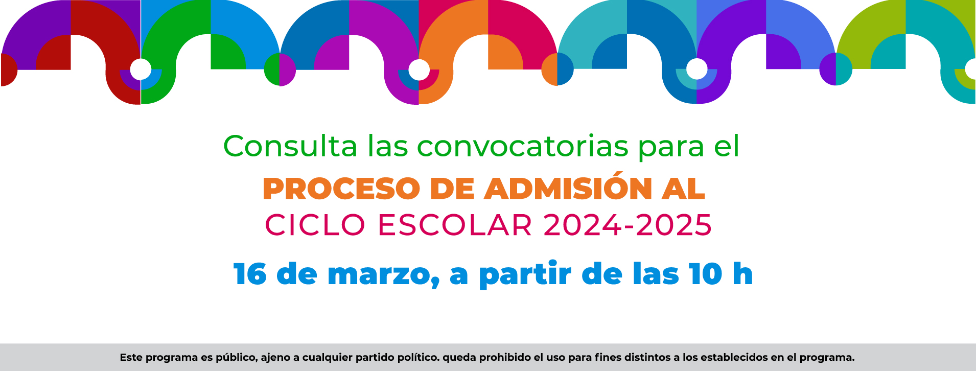 Proceso de Admisión al ciclo escolar 2024-2025 de las escuelas del Instituto Nacional de Bellas Artes y Literatura