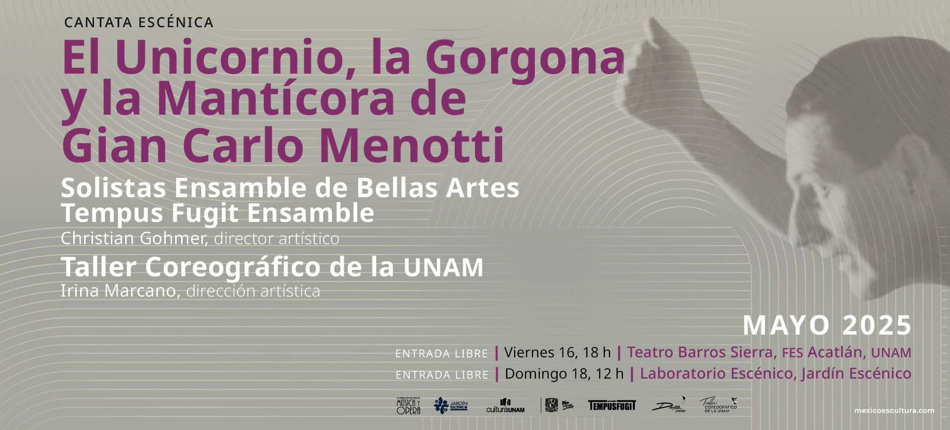 El Unicornio, la Gorgona y la Mántícora de Gian Carlo Menotti