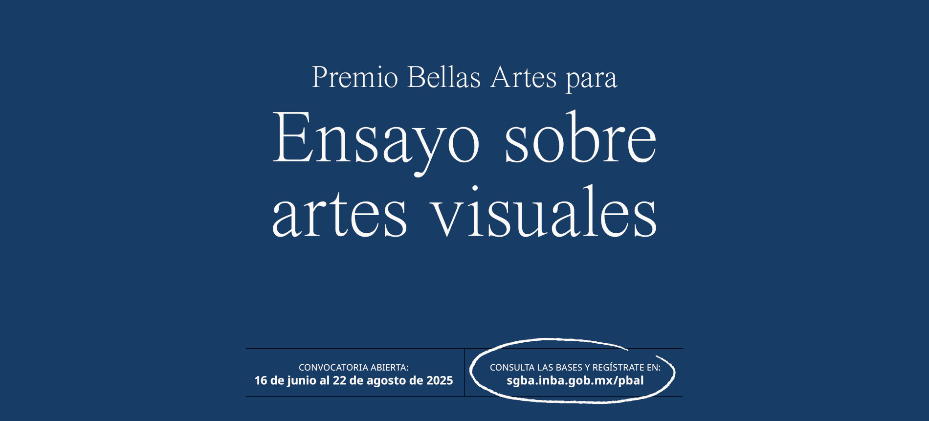 Premio Bellas Artes para Ensayo sobre artes visuales 