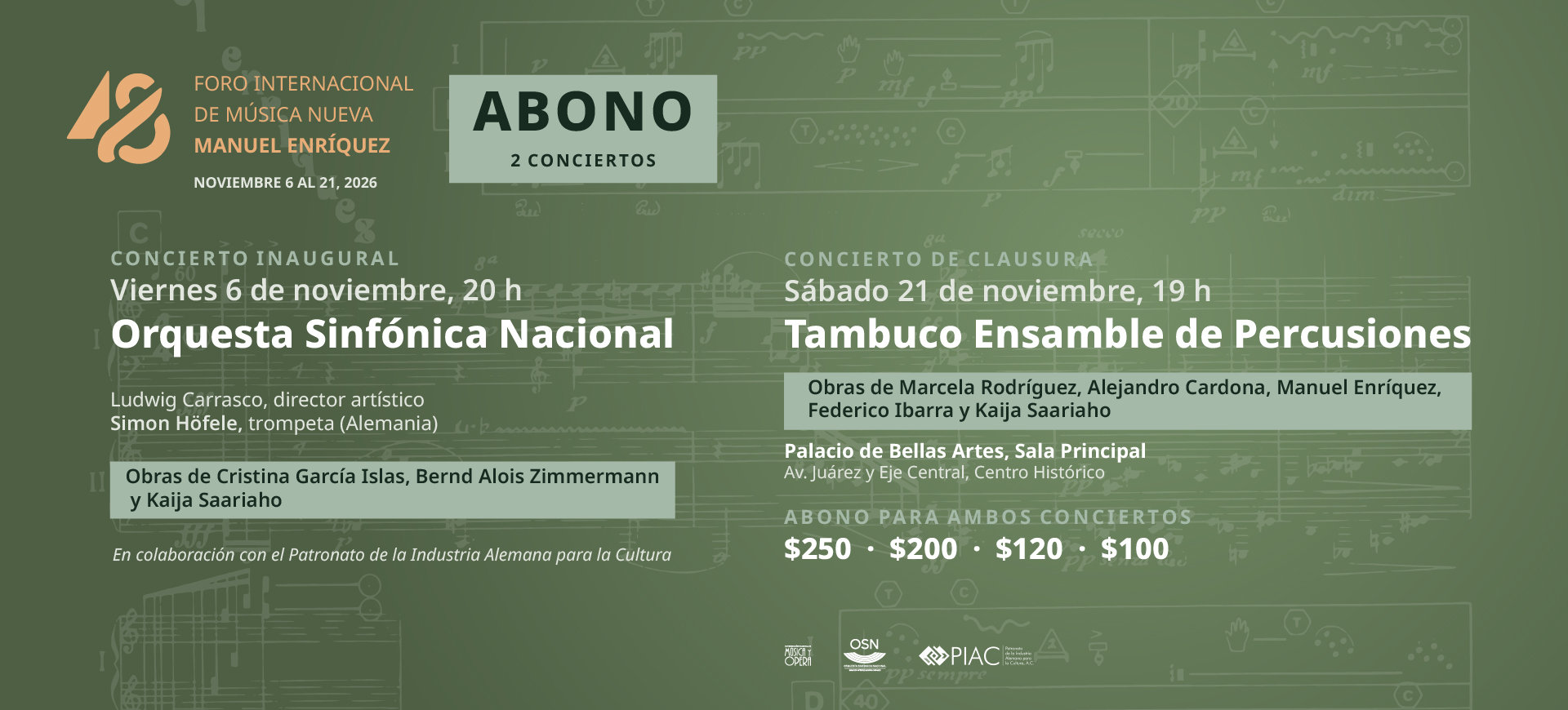 48 Foro Internacional de Música Nueva