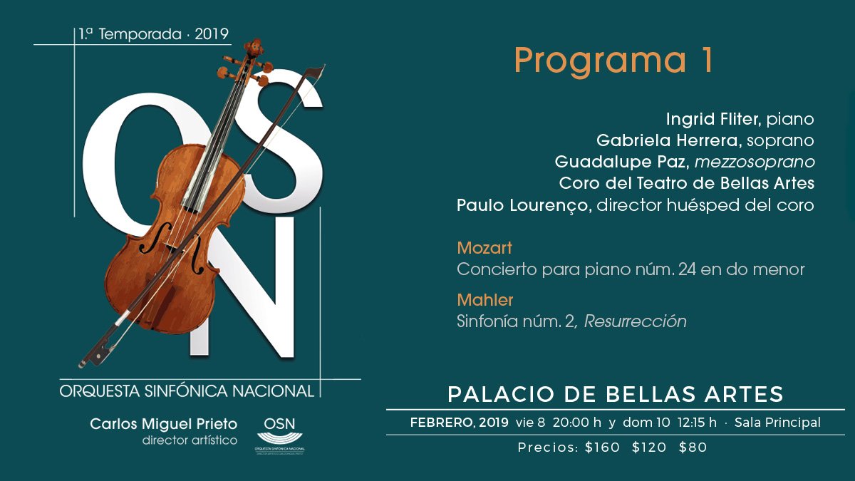 La Temporada 2019 De La Orquesta Sinfónica Nacional Está Por Comenzar ...