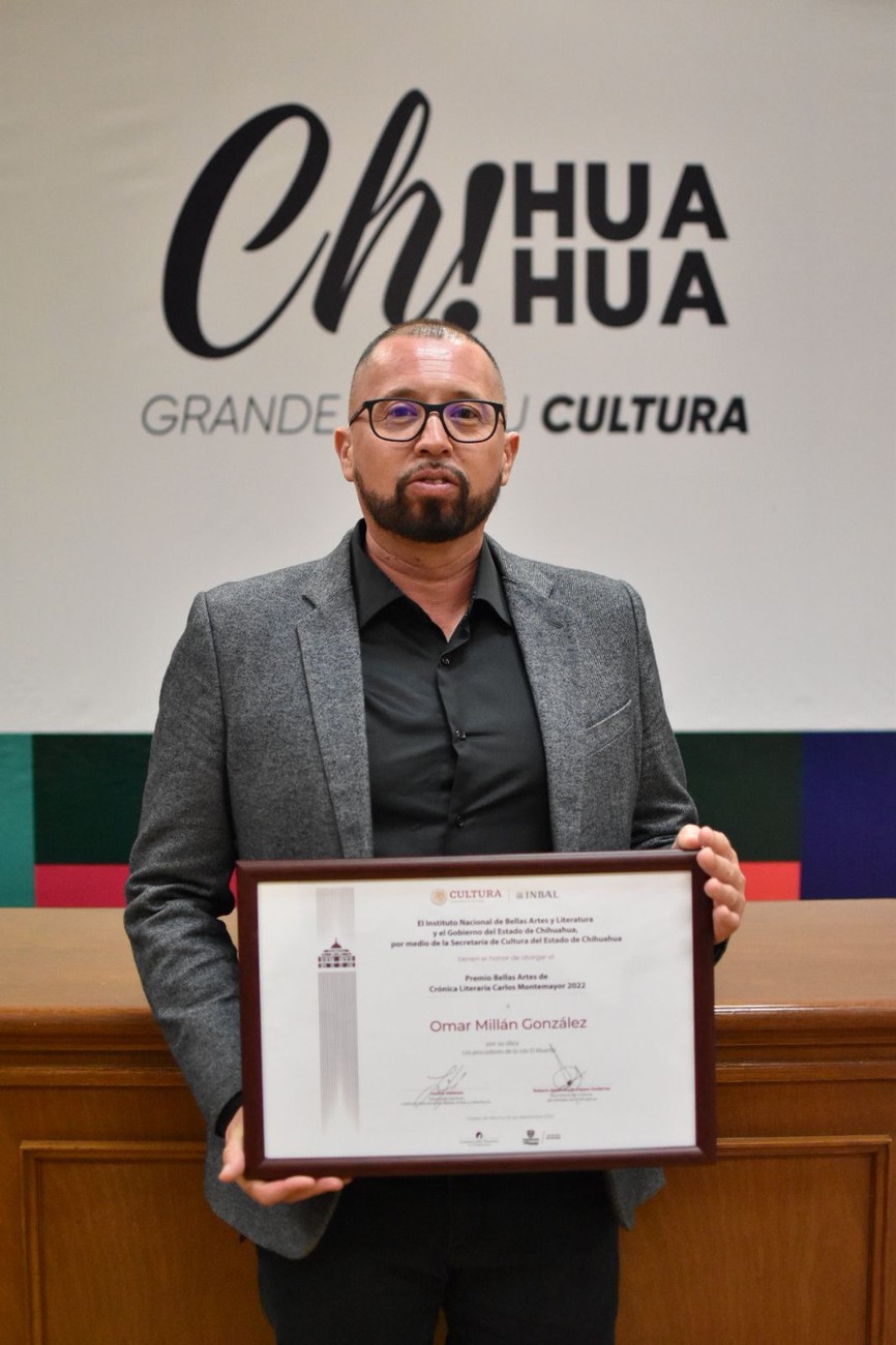 Recibe Omar Millán González el Premio Bellas Artes de Crónica Literaria ...