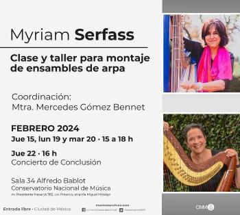 Master Class and Concert with Renowned French Artist Myriam Serfass at National Conservatory of Music