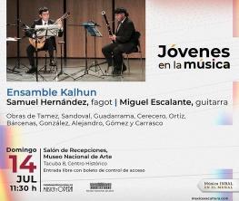 The Kalhun Ensemble performs Mexican music for bassoon and guitar on the Munal