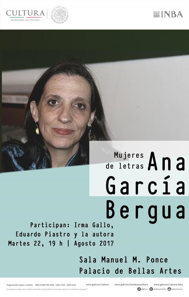 Ana García Bergua hablará de su vida como mujer de letras | Prensa INBA ...