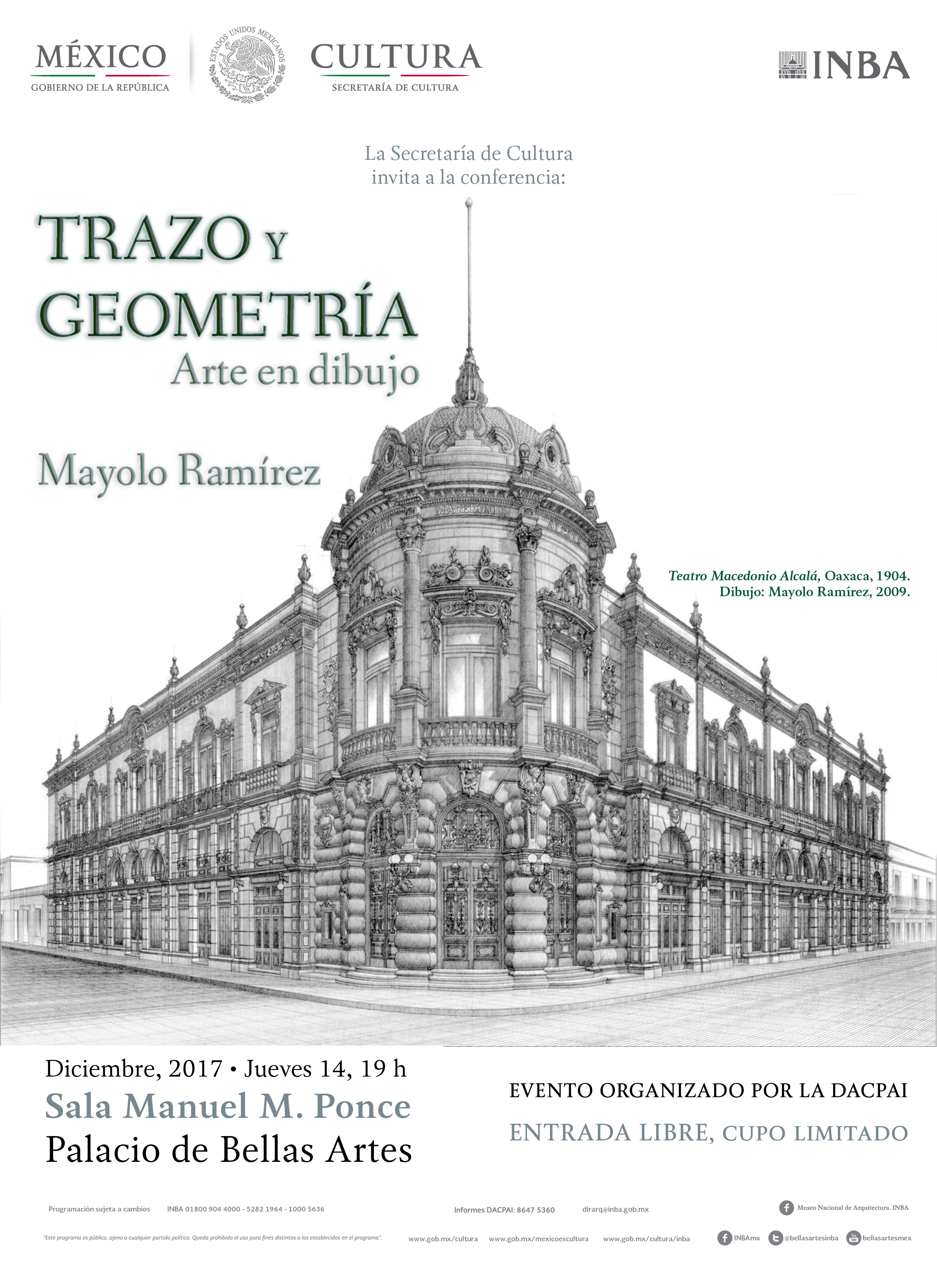El arquitecto Mayolo Ramírez hablará en Bellas Artes sobre el dibujo en la  arquitectura | Prensa INBA - Instituto Nacional de Bellas Artes |