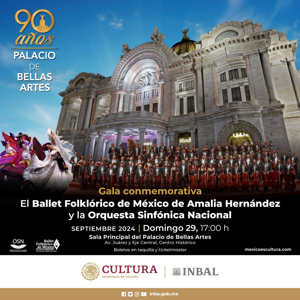 El Ballet Folklórico de México de Amalia Hernández y la Orquesta Sinfónica Nacional